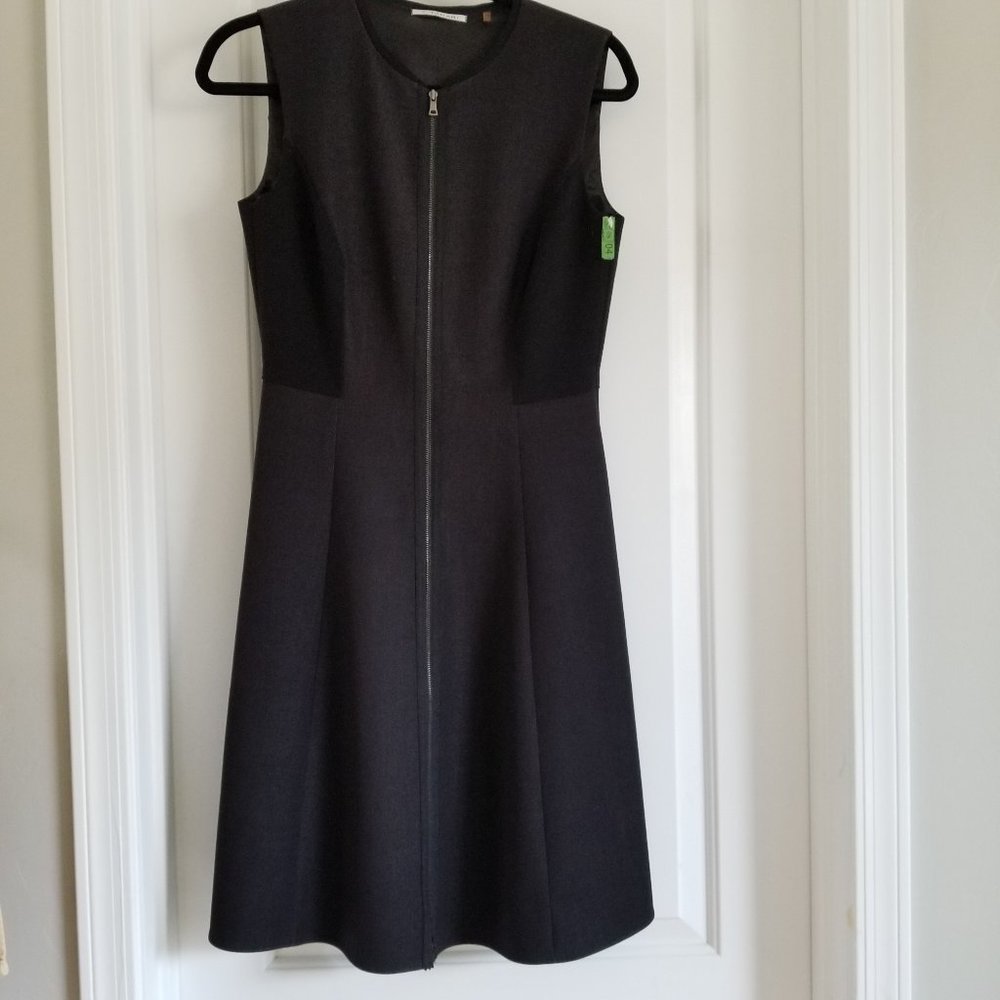 T Tahari Charcoal Grey Dress